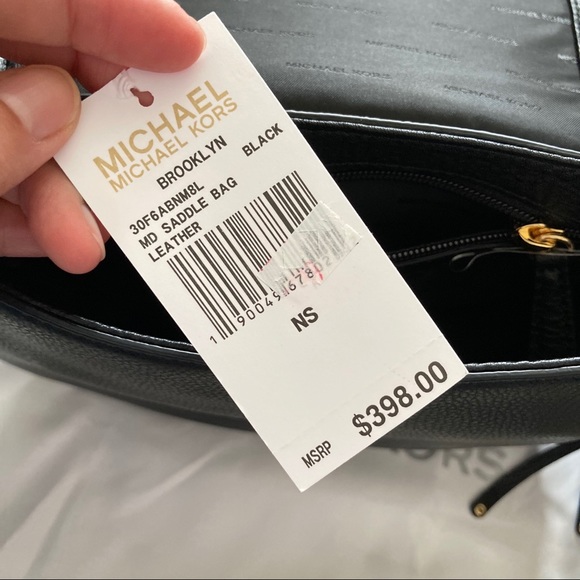 Michael Kors MK Brooklyn saddle bag medium size crossbody bag NWT - Picture 15 of 15